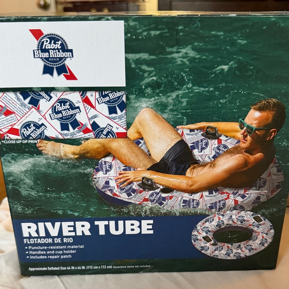 Pabst Blue Ribbon River Tube